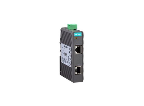 Moxa SPL-24-T, wide temp PoE splitter, Max 12.95W at 24 VDC 