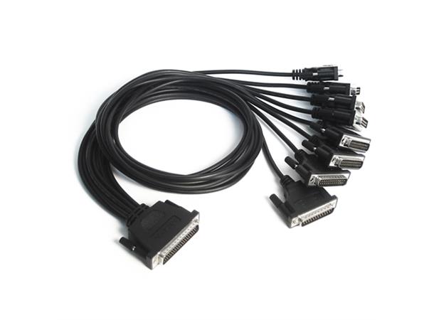 Moxa CBL-M62M25x8-100 DB62(M) to 8 x DB25(M) Cable [RS-232] 