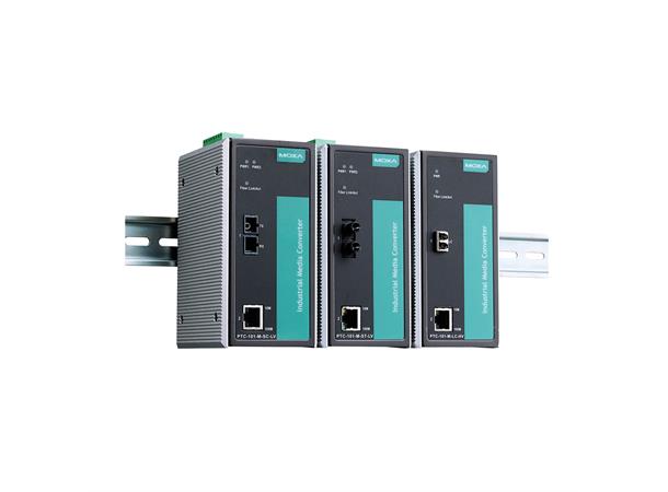 Moxa PTC-101-M-LC-HV 10/100BaseT(X) to 100BaseFX media conver 