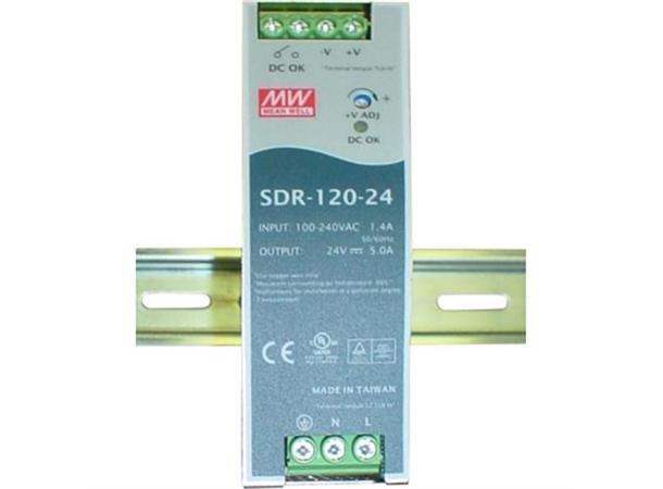 SDR-120-24 Power supply 24 VDC, 5 A 