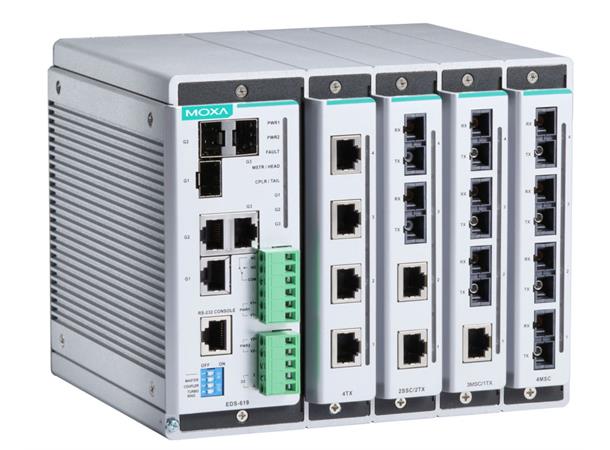 Moxa EDS-619 16+3G-port compact modular switch 