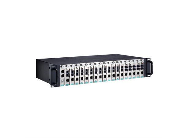 Moxa TRC-2190-AC 18-slot rackmount chassis managed media 