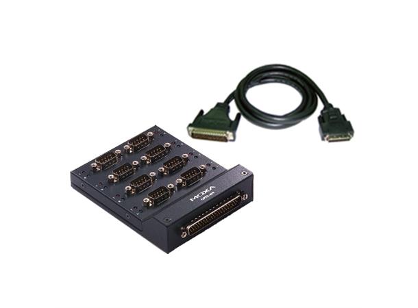 Moxa OPT8-M9 M62 to 8 x DB9 male connection box 