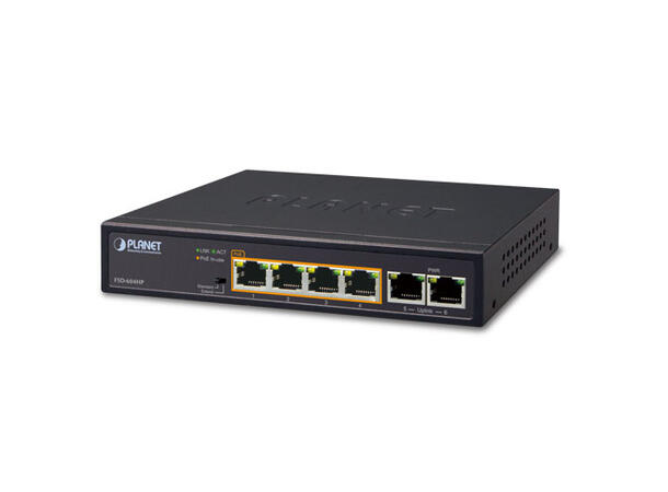 Planet FSD-604HP 4-Port 10/100TX 802.3af/at PoE 