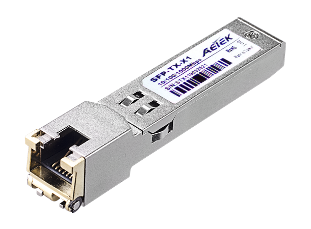 Aetek SFP-TX-X1 Gigabit SFP to RJ45 Transceiver 