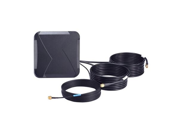 Moxa MAT-5G-PA-SM-3-06-3m 6 dBi MIMO antenna, 3 SMA, 3 m cable 
