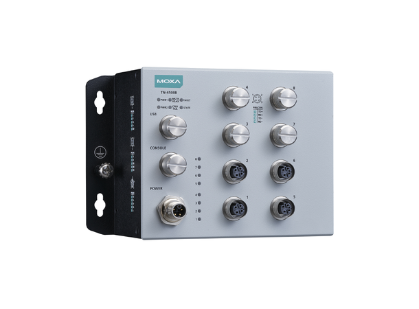 Moxa TN-4508B-CT-T Managed switch 8 FE ports,CT,WT 