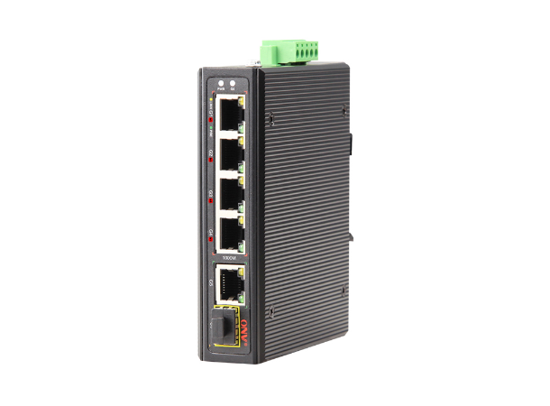 ONV-IPS33064PFG-bt 6-port PoE Switch 1xSFP, 5xRJ45, 95W/port, 48-57VDC 