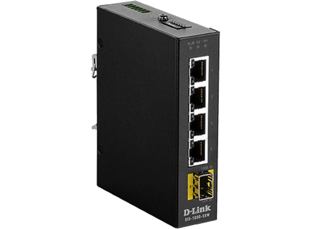 DIS-100G-5PSW Switch,5 port,Gigabit, PoE,Plug and Play 