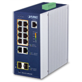 IGS-4215-8P2T2S 8-port Industrial Switch L2/L4.2xSFP 2xGbE, Ring, PoE+, 48-54VDC