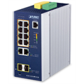 IGS-5225-8P2T2S 8-port Industrial Switch L2+, 2xSFP,2xRJ45, POE+, 48-54VDC