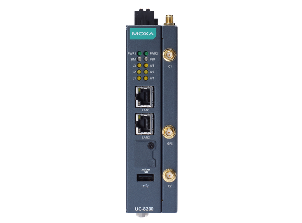 Moxa UC-8220-T-LX-EU-S Arm Cortex-A7 dual-core 1 GHz IIoT 