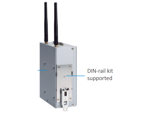 DIN-kit used for eBOX100A Din rail kit (silver) 