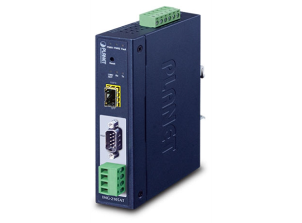 IMG-2105AT Modbus Gateway 1-port RS232/422/485 to Fiber Converter 