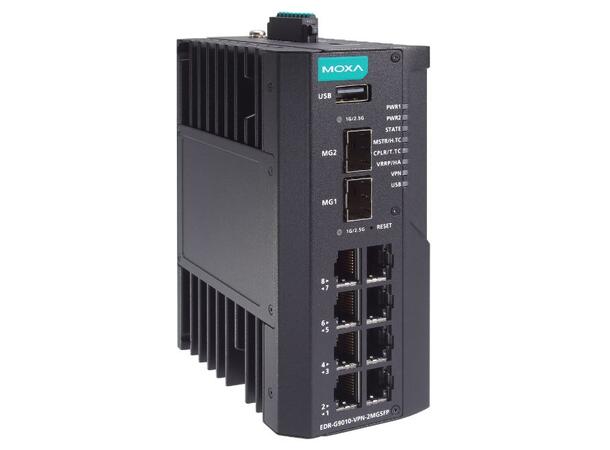 Moxa EDR-G9010-VPN-2MGSFP-T Firewall/NAT/VPN/router/switch 10GbE 