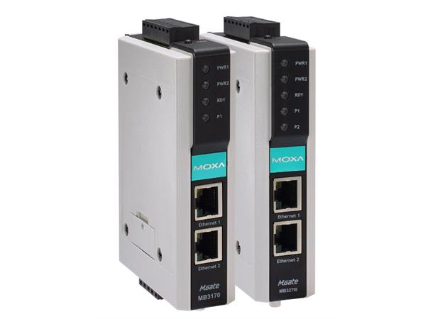 Moxa MGate MB3170-M-SC 1-port advanced Modbus gateway 