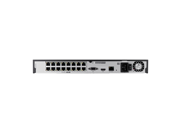 ARN-1610S 16ch 8M 80Mbps PoE PoE budget max 130W, no HDD 