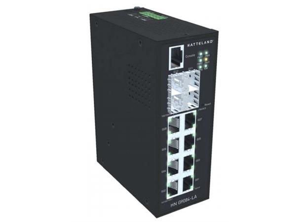 HN G9084-LA Industrial 12-port managed Gigabit 