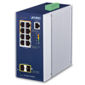 IGS-4215-4P4T2S 4-port Industrial Switch L2/L4.2xSFP 2xGbE, Ring, PoE+, 48-54VDC