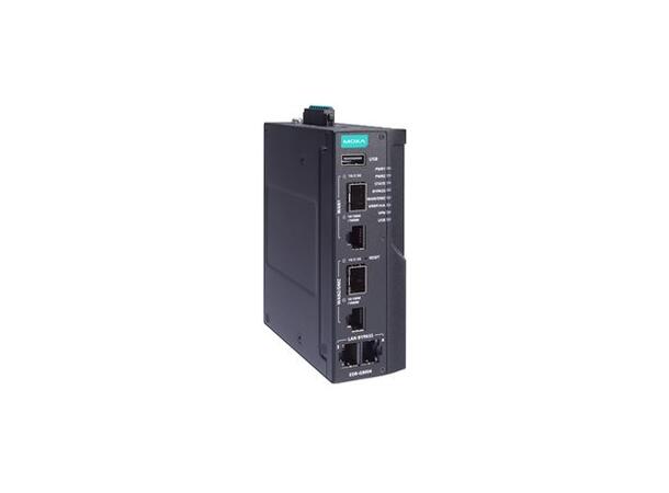 Moxa EDR-G9004-VPN-2MGTXSFP-CT Secure router, 2 GbE, Gen3 Bypass, CT 