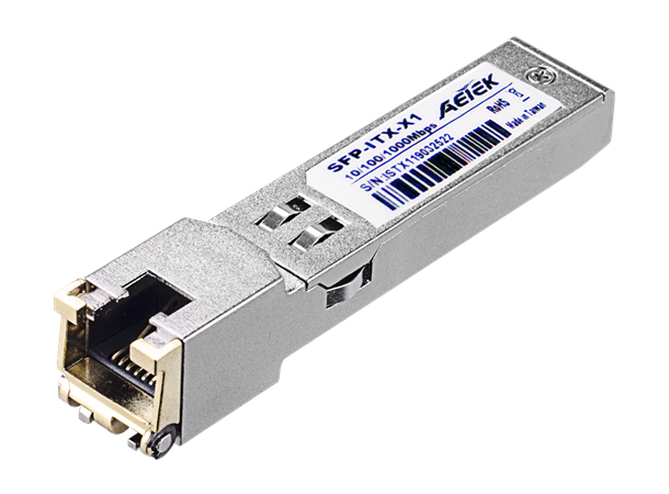 Aetek SFP-ITX-X1 Industrial Gigabit SFP to RJ45 Transceiver 