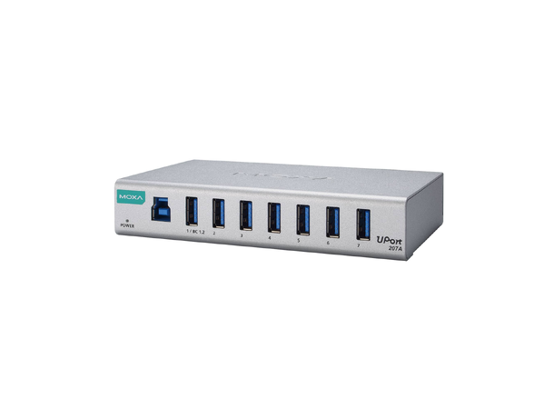 Moxa Uport 207A 7-port general-purpose USB 3.2 hubs 
