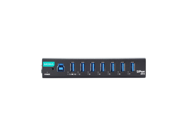 Moxa Uport 407A 7-port industrial-grade USB 3.2 hubs 