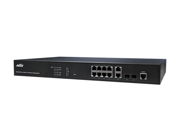 Aetek C62-084-91-770 8x90W bt PoE L2 PRO Switch 