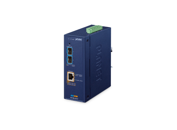 IXT-900-2X1UP PoE++ Media Converter 2x10G SFP to 1x10G, 12-54VDC, Managed 