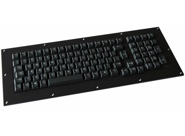 MKB104N0001USB MIL Standard keyboard Full Travel rugged keyboard Panel mount 
