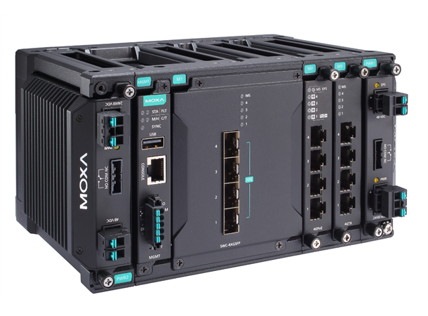 Moxa MDS-G4012-4XGS-T 4XG+8G-port Layer 2 full Gigabit modular 