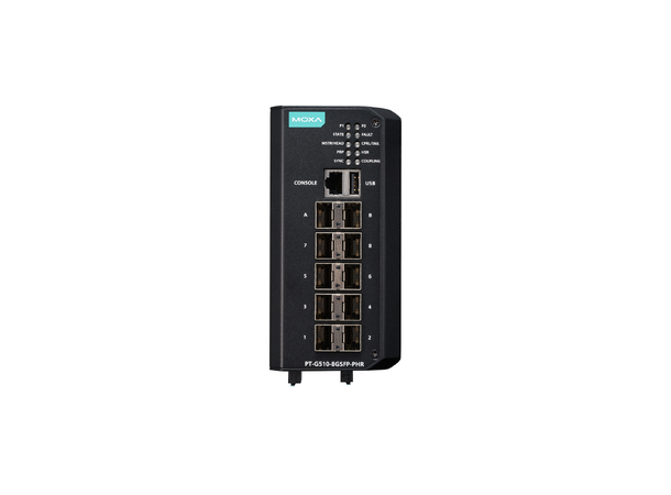 Moxa PT-G510-8GSFP-PHR-WV 10-port Managed switch 24-48 VDC 