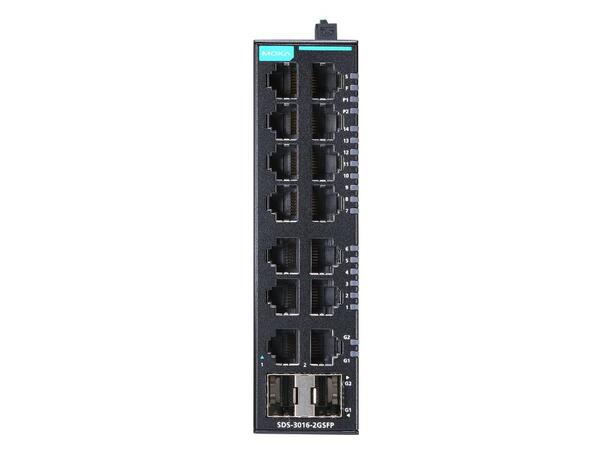Moxa SDS-3016-2GSFP 14+2G-port Gigabit smart Ethernet 