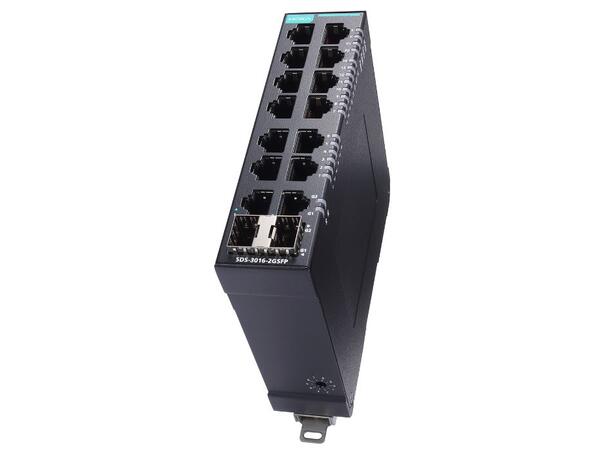 Moxa SDS-3016-2GSFP 14+2G-port Gigabit smart Ethernet 