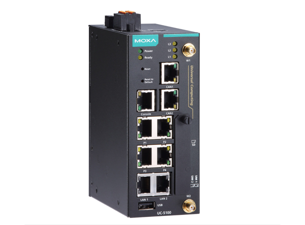 Moxa UC-5102-LX Arm-based Box Computer Arm Cortex-A8 1 GHz IIoT gateway 