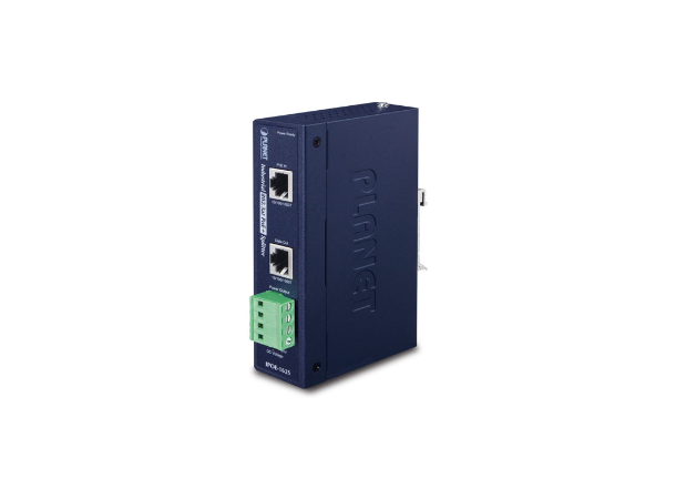 Planet IPOE-176S 1-port 10Gb/s PoE++ IP30, 802.3bt, 12/19/24VDC output 