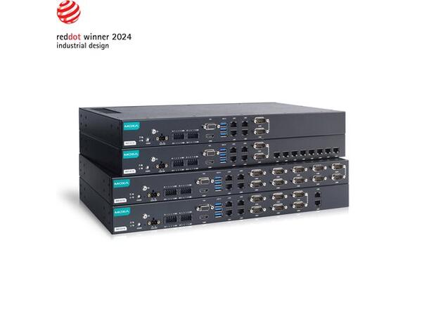 Moxa RKP-A110-E2-2L4C-T Rack1U computer, Atom x6211E, 6 LAN, WT 