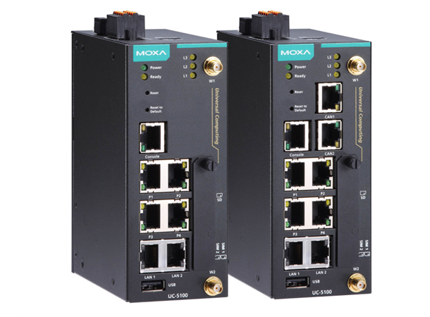 Moxa UC-5112-LX Arm-based Box Computer Arm Cortex-A8 1 GHz IIoT gateway 