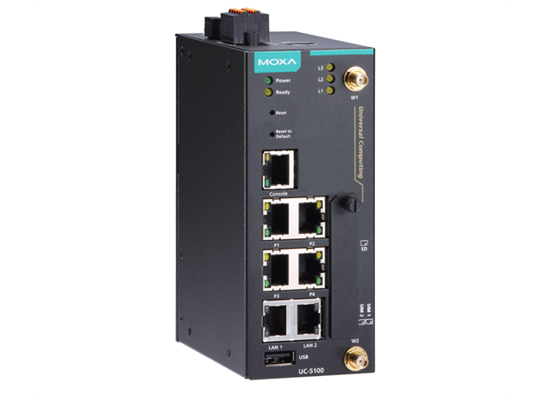 Moxa UC-5112-LX Arm-based Box Computer Arm Cortex-A8 1 GHz IIoT gateway 