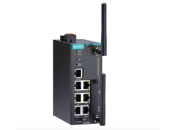 Moxa UC-5112-LX Arm-based Box Computer Arm Cortex-A8 1 GHz IIoT gateway 