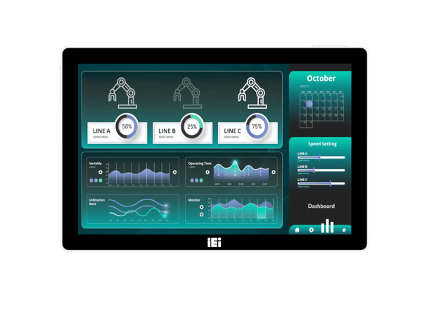 AFL4-W121-ADLP-i3/8G-R10 12.1" Panel PC i3-1220P/8GB ram/PCAP Touch 