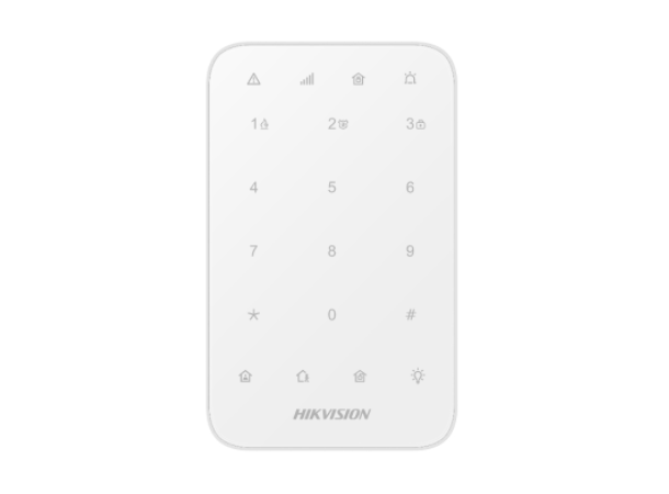 DS-PK1-E-WE LED keypad, 1200m RF distance, 868Mhz 