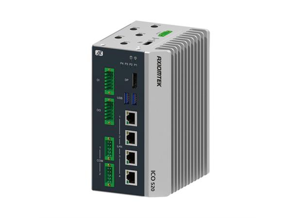 ICO520-ALD7-A DIN-rail Box PC i7-1265UE/4x LAN/9-36VDC/DIO & Com 
