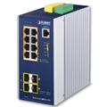 IGS-5225-8P4S-12 8port Industrial Switch L2+, 4xSFP,2xRJ45, POE+, 12-54VDC