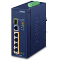 IGS-614HPT 5-port Din-rail Switch 1xSFP, 4XPoE+, 1xGbE 12-54VDC, Extend