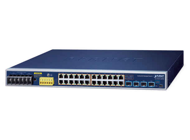 IGS-R4215-24P4X Industrial L2+ 24P 802.3at PoE+ 4P SFP 