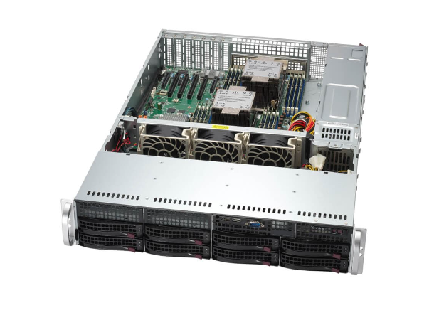 Mainstream SuperServer SYS-621P-TRT 2U Mainstream with 6 PCIe 5.0 slots, 10G 