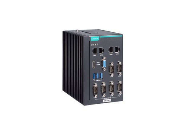Moxa DRP-A100-E4-2L4C-T DIN-rail computer with Intel Atom® x6211 