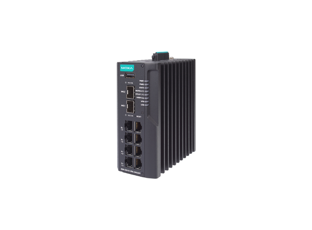 Moxa EDR-G9010-VPN-2MGSFP-HV-T 8 GbE, 2 GbE SFP router, -40 to 75°C 