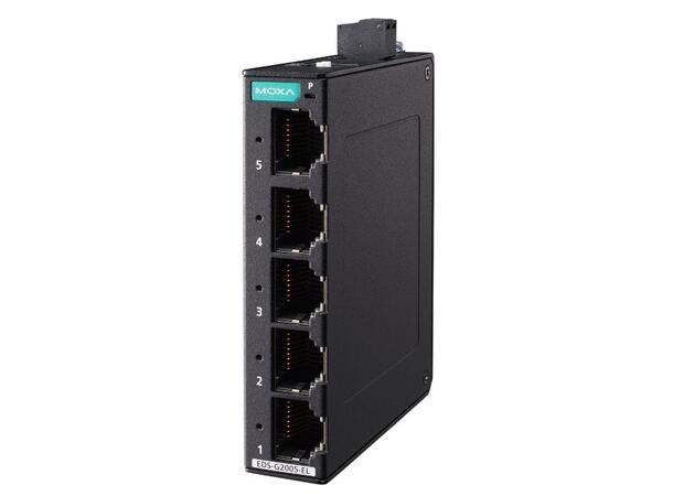 Moxa EDS-G2005-EL 5-Port full gigabit unmanaged switch 